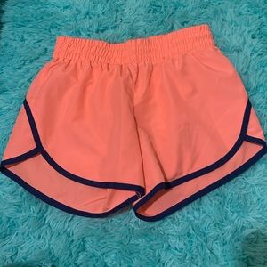 Peach / pink athletic shorts